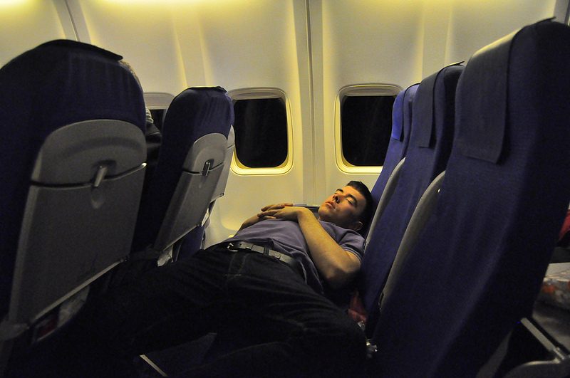 dormir en avion