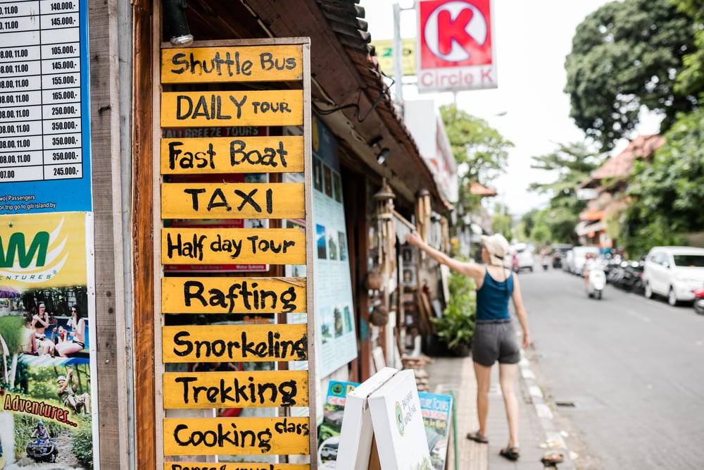 Agence de tourisme à Bali