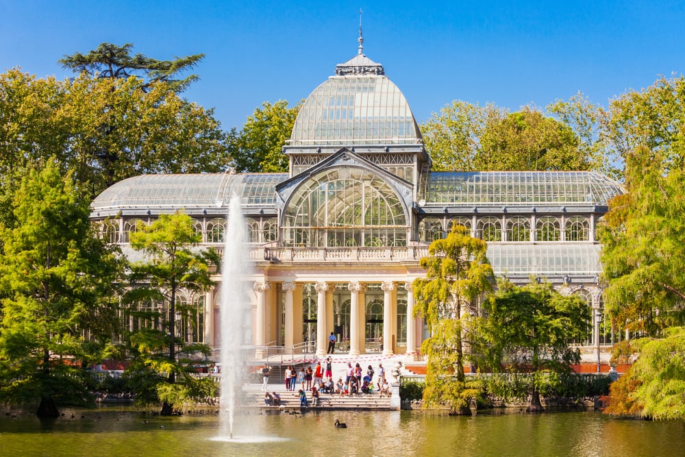 Parque du retiro à Madrid