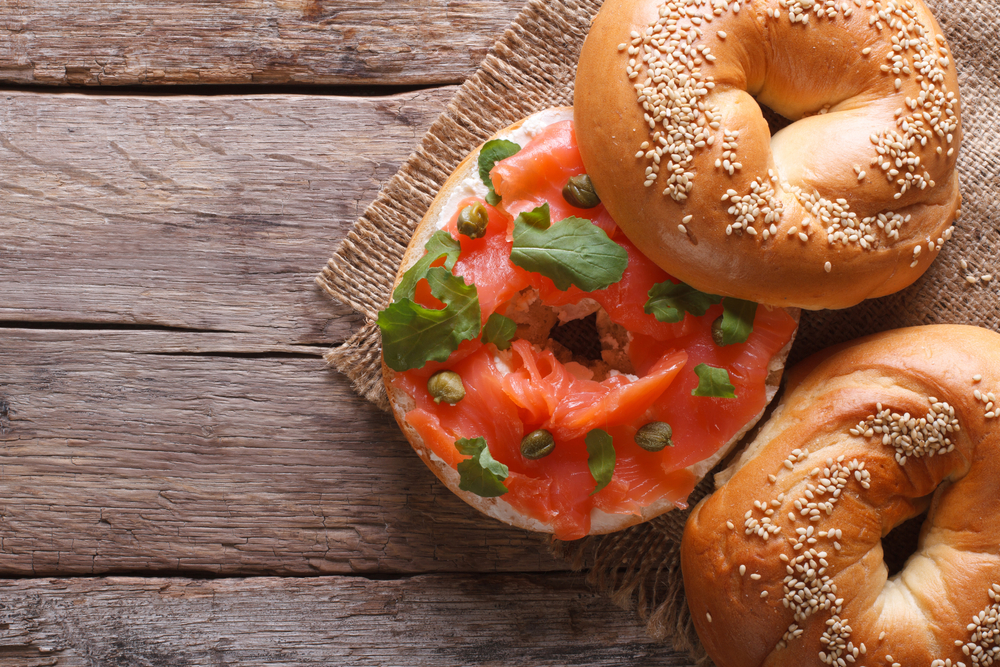 Salmon bagel