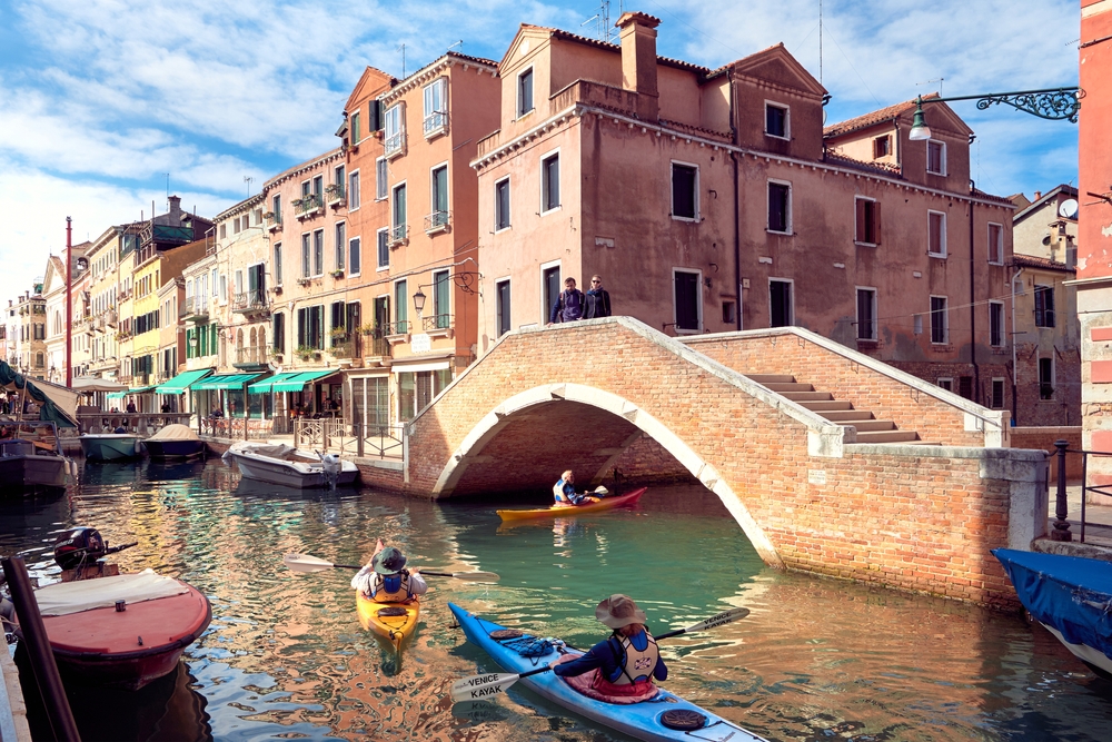 Kayak à Venise